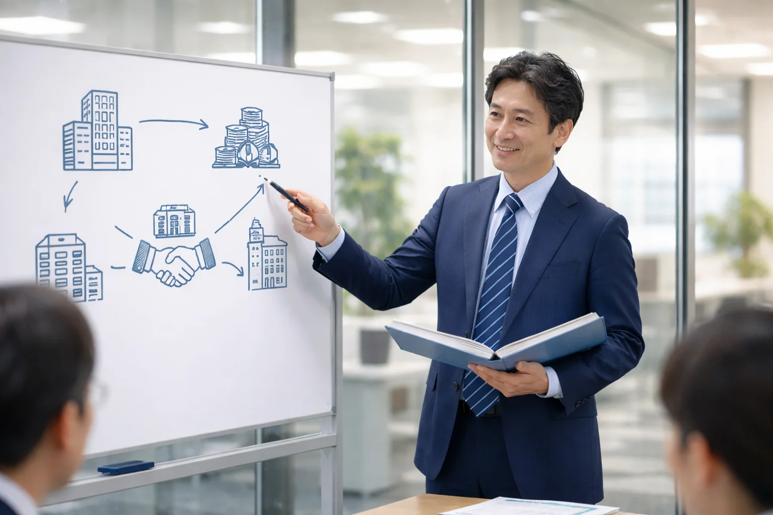 会社売却の定義と概要を示すビジネスイメージ