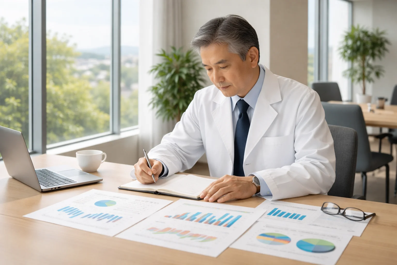 調剤薬局業界の市場動向とM&A増加の背景を示すビジネスイメージ