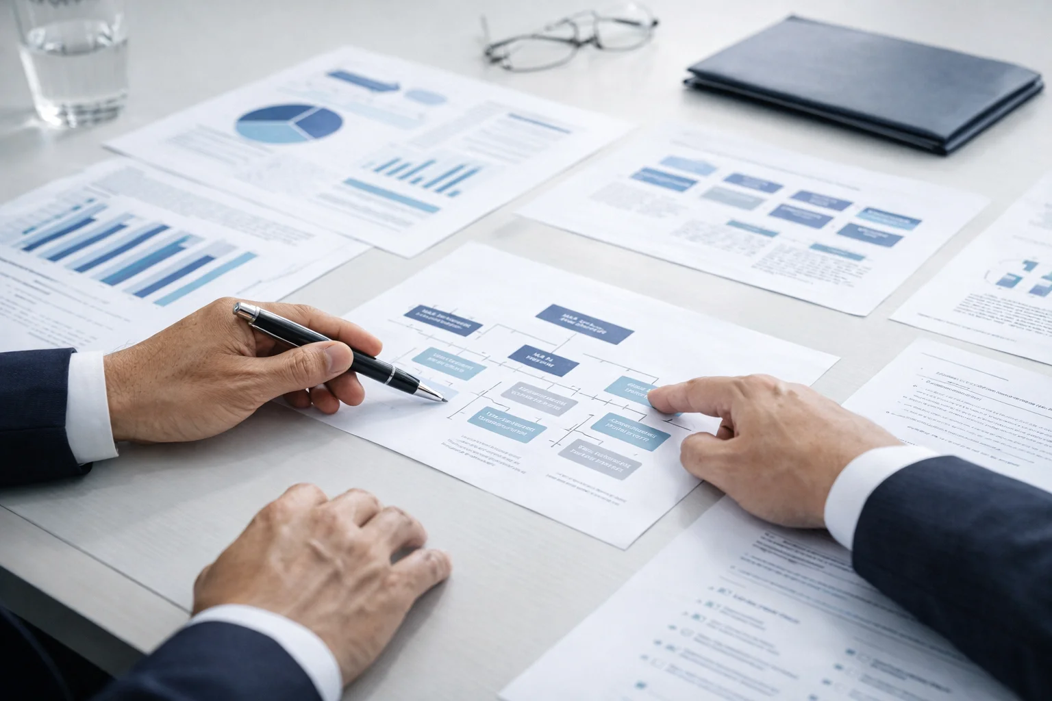 会社売却のスキームや方法を検討している経営者と専門家