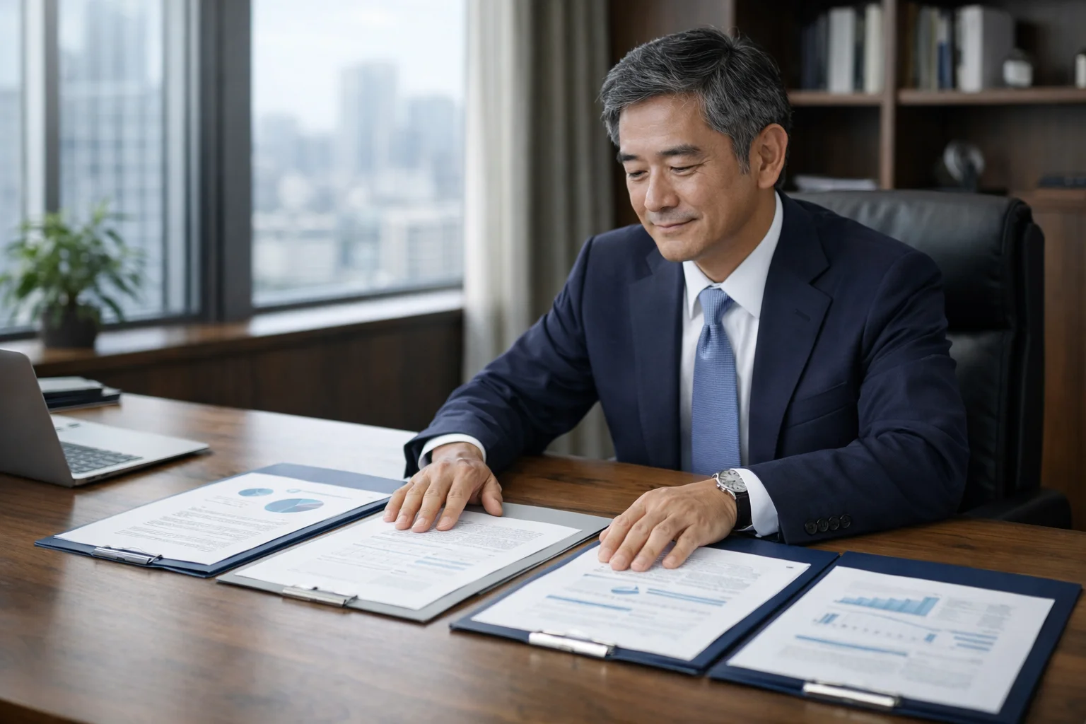 事業譲渡と株式譲渡など複数のM&A手法を比較検討するシーン