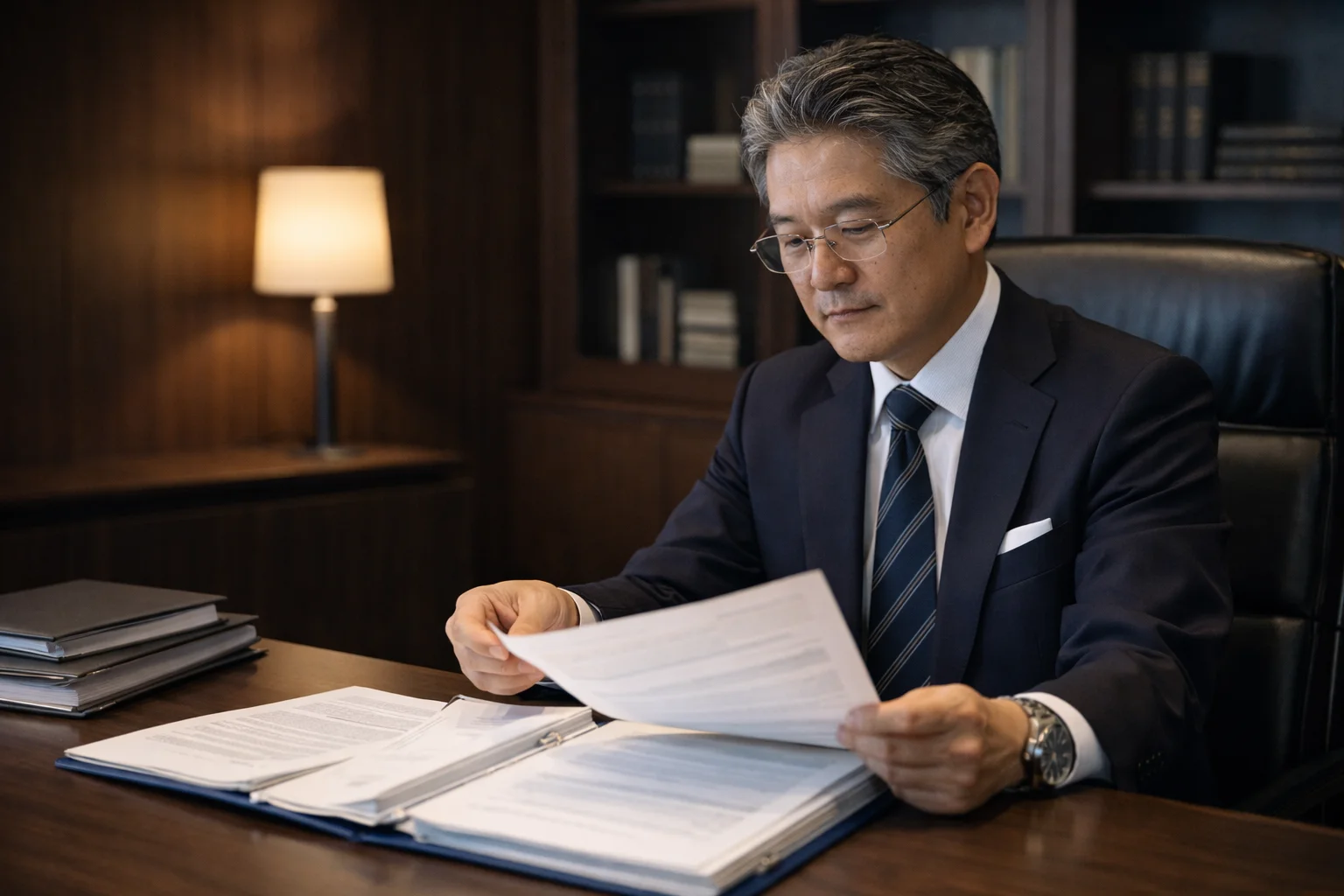 企業買収のリスクと注意点を慎重に確認するビジネスシーン