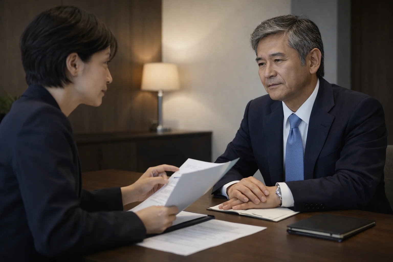 事業譲渡の注意点を専門家と確認する経営者