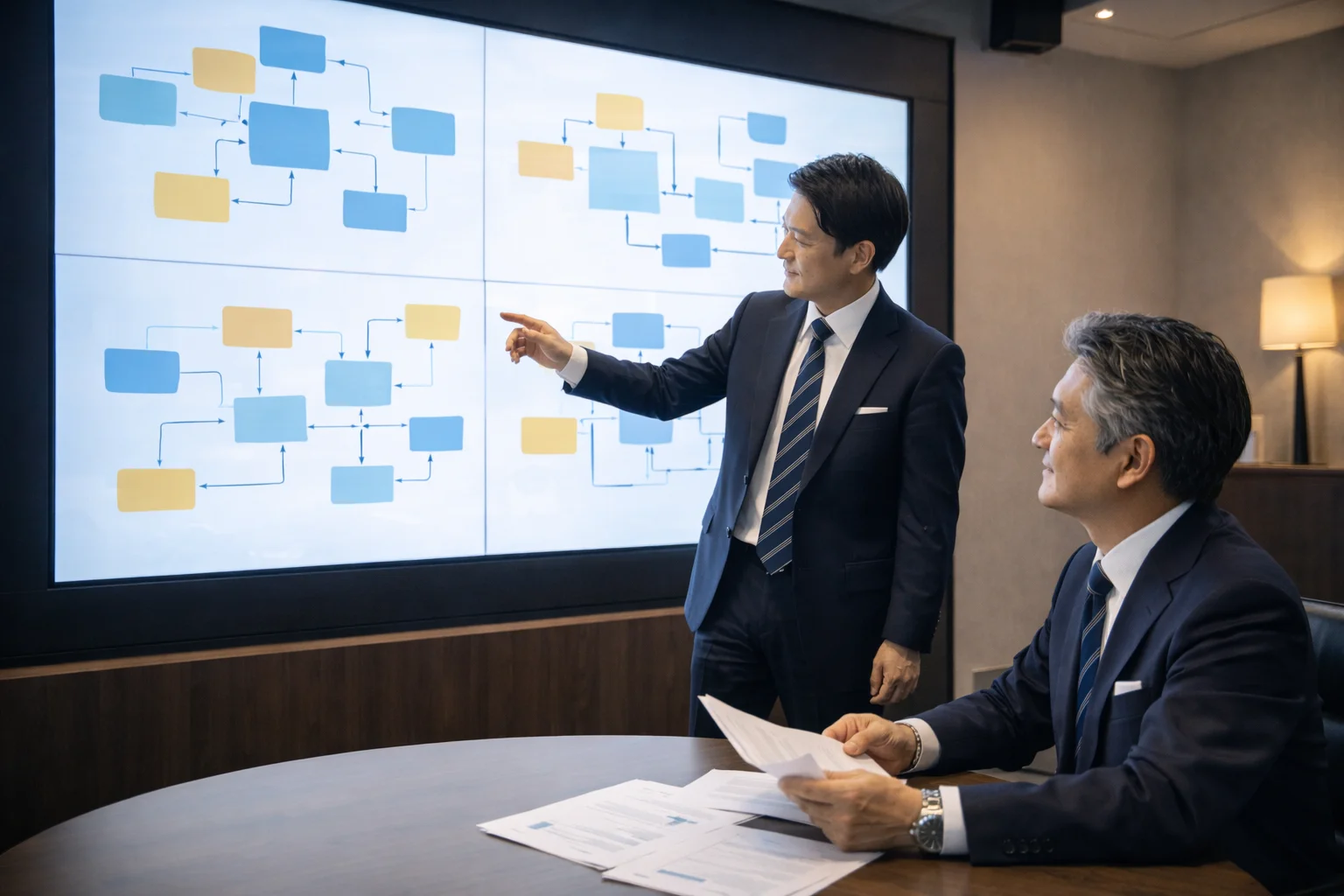 企業買収のスキームと手法を図解で確認するビジネスパーソン