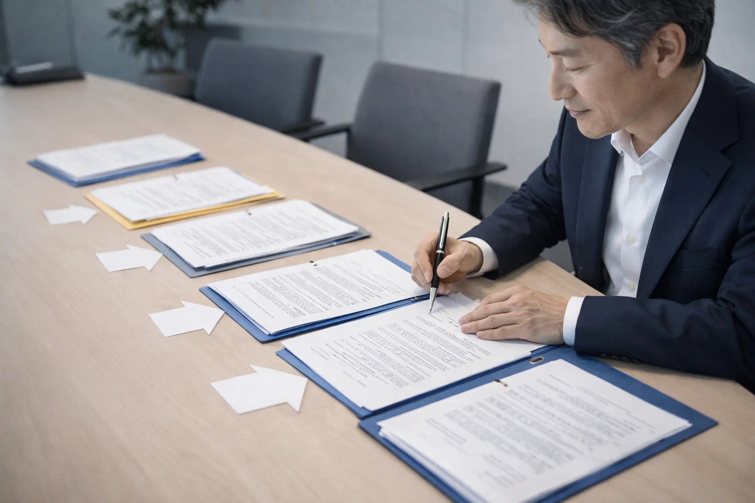 買収の流れとプロセス——準備から契約・クロージングまでのステップを示すビジネスイメージ