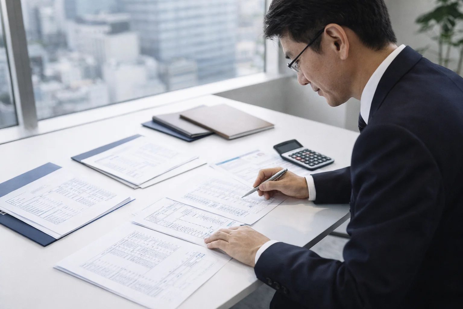 事業譲渡の会計処理を確認する専門家と経営者