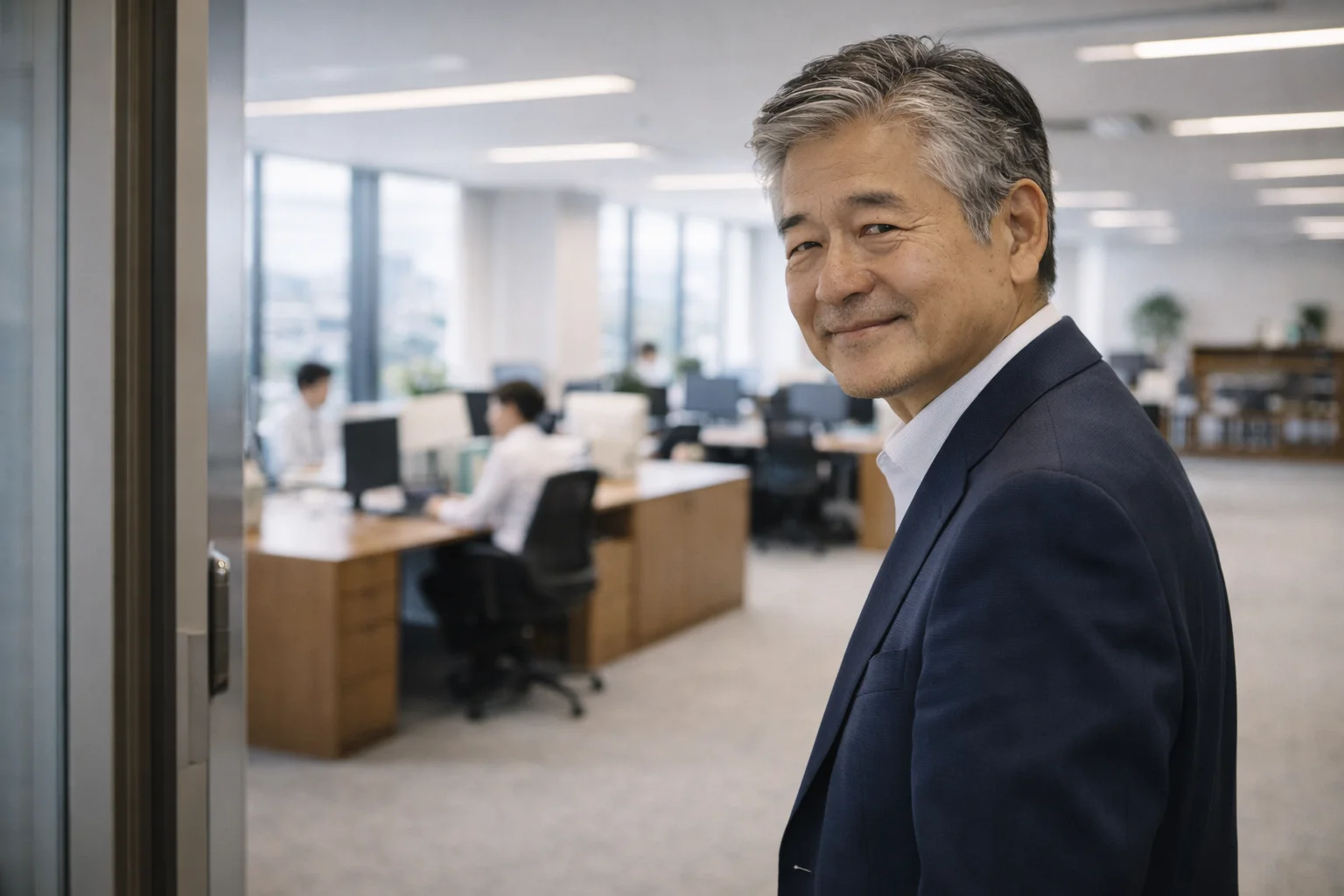 M&Aを前向きに検討し次の一歩を踏み出す建設業経営者のイメージ