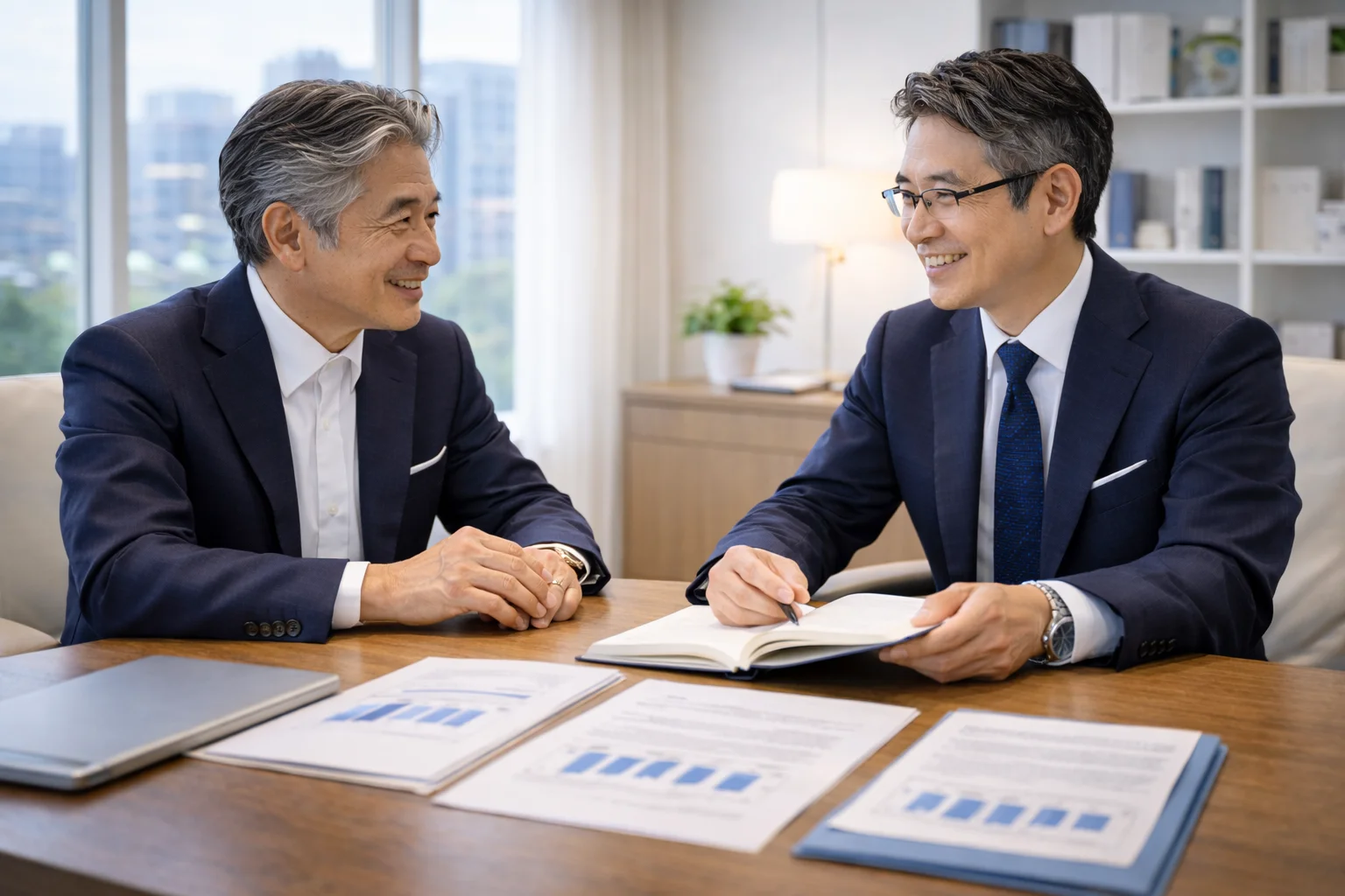 M&Aセカンドオピニオン無料相談への誘導を表すビジネスイメージ