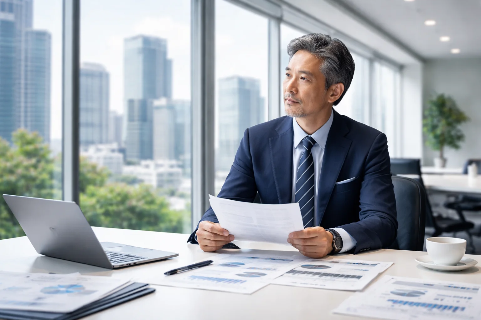 M&Aのおすすめ相談先・サービスを比較検討する売り手経営者のイメージ