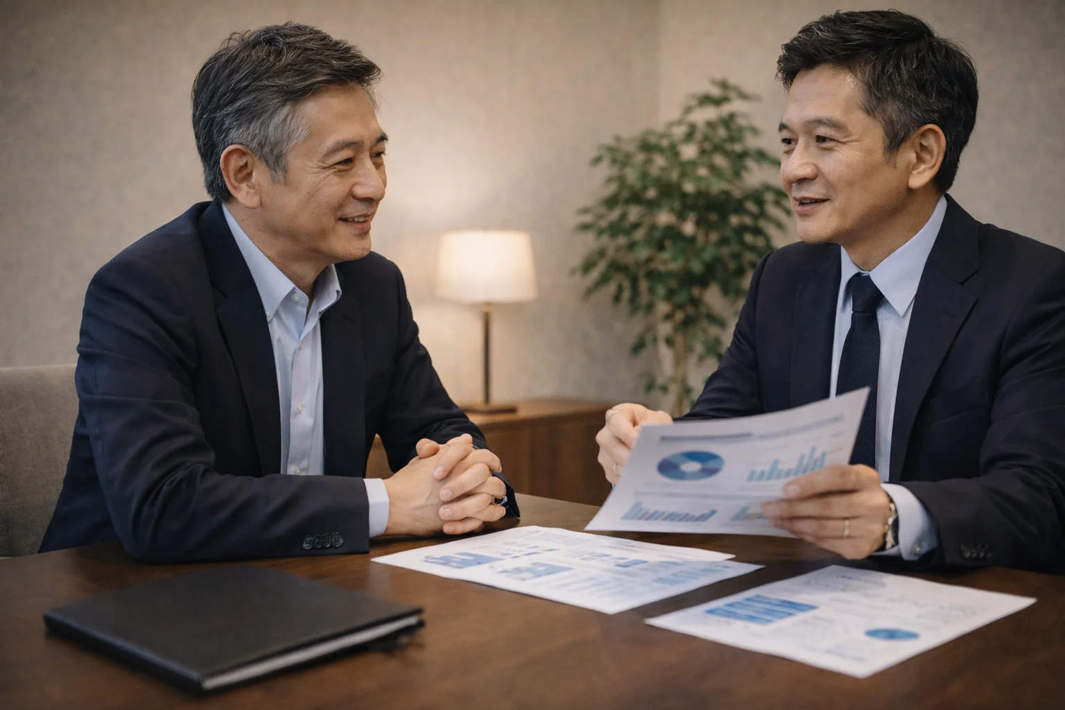 &Aセカンドオピニオンを活用する経営者のイメージ