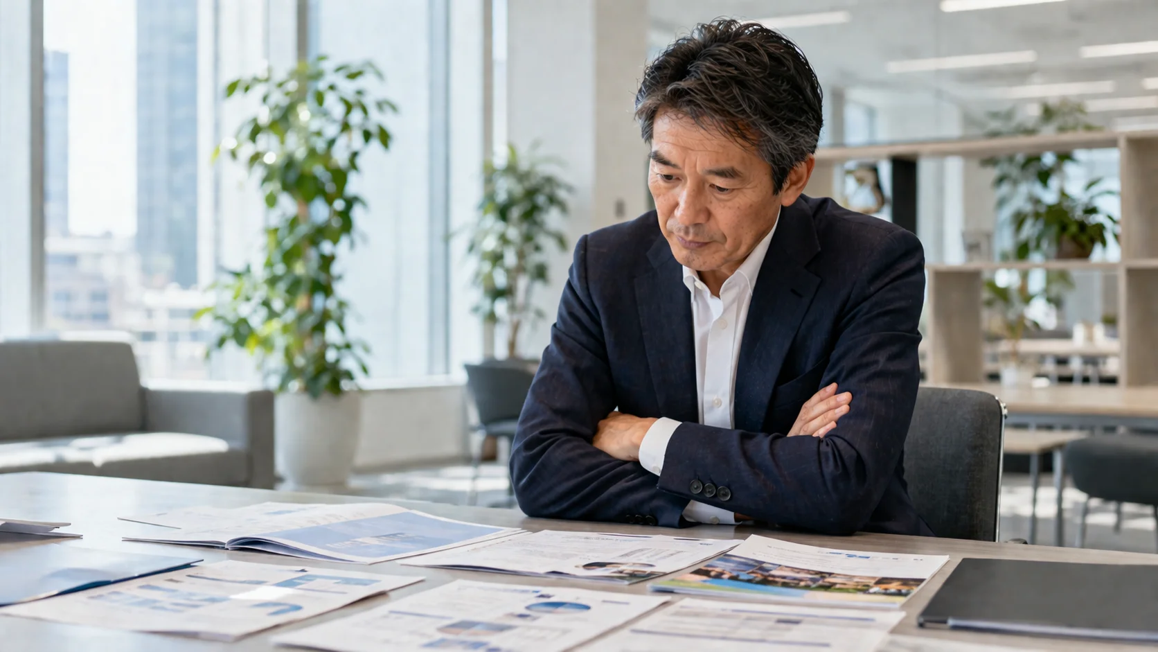 M&Aセカンドオピニオンの相談先を比較・検討している経営者のイメージ