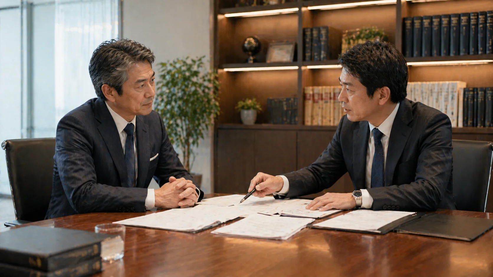 M&A契約書のリーガルチェックを依頼する経営者と専門家