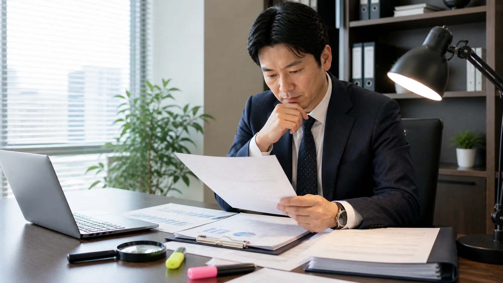 会社売却サイト利用時の注意点を丁寧に確認するビジネスパーソン