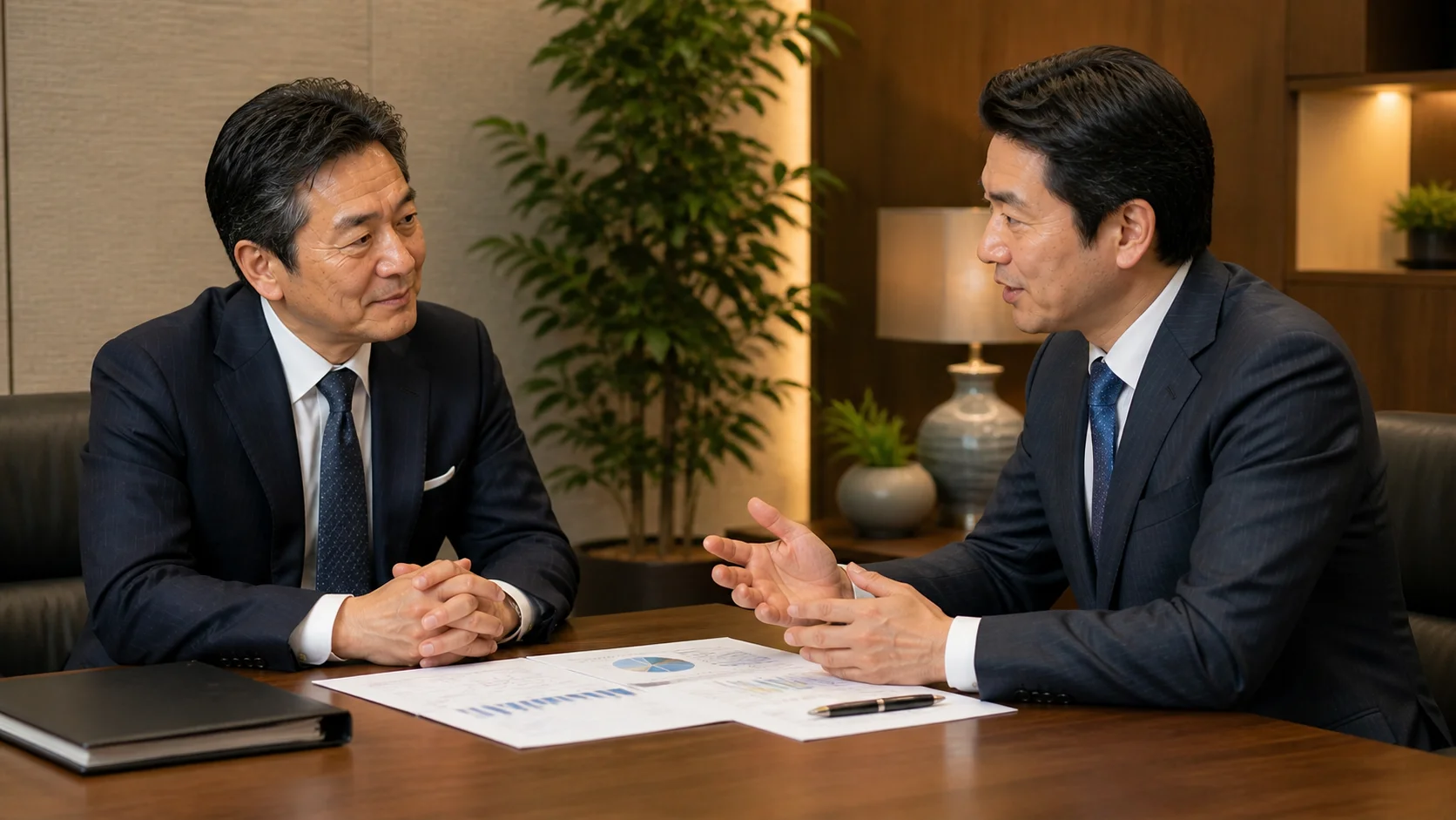 M&Aセカンドオピニオンを専門家に相談する経営者のイメージ