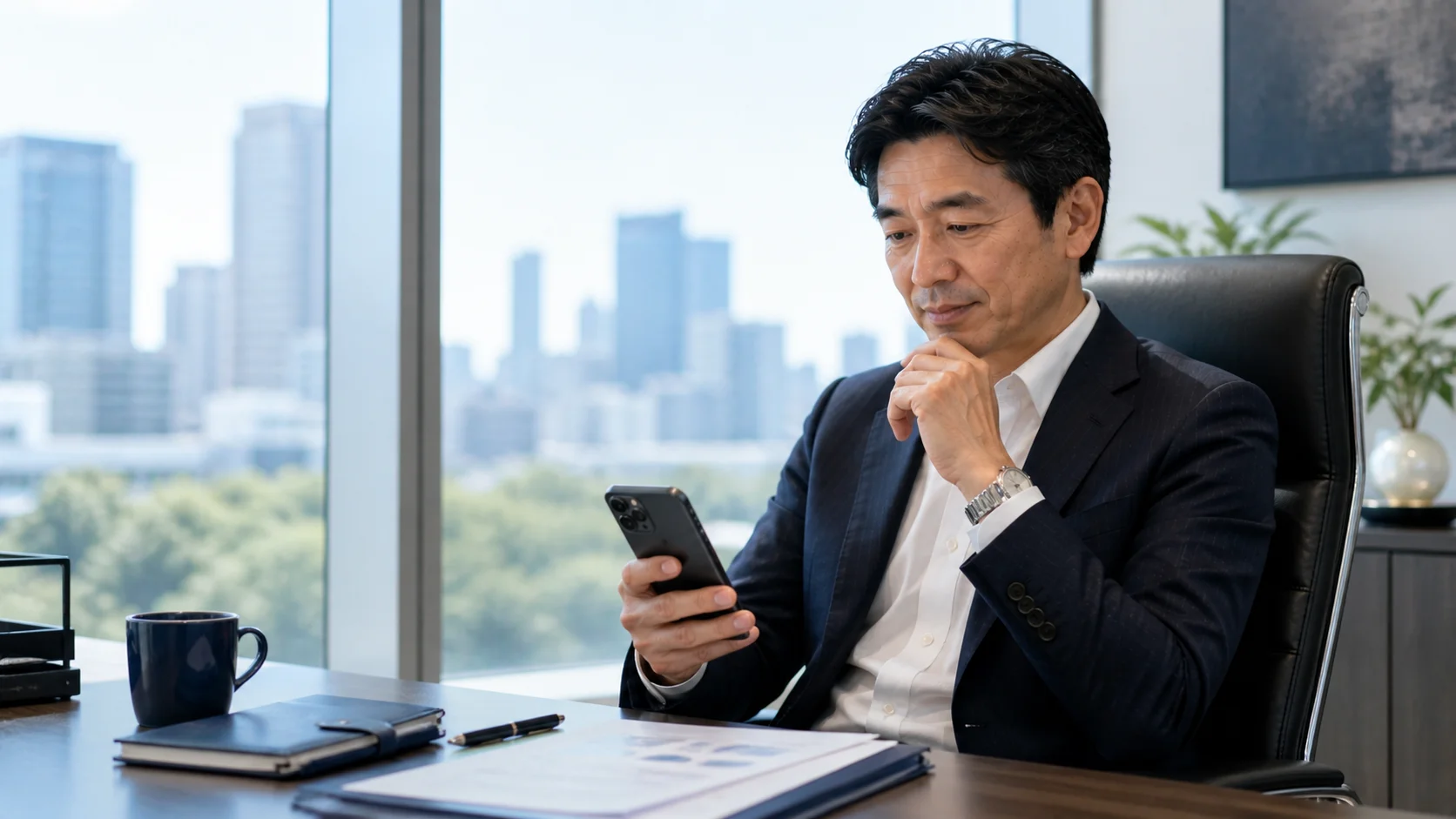 M&Aに関する疑問を専門家に相談する中小企業経営者
