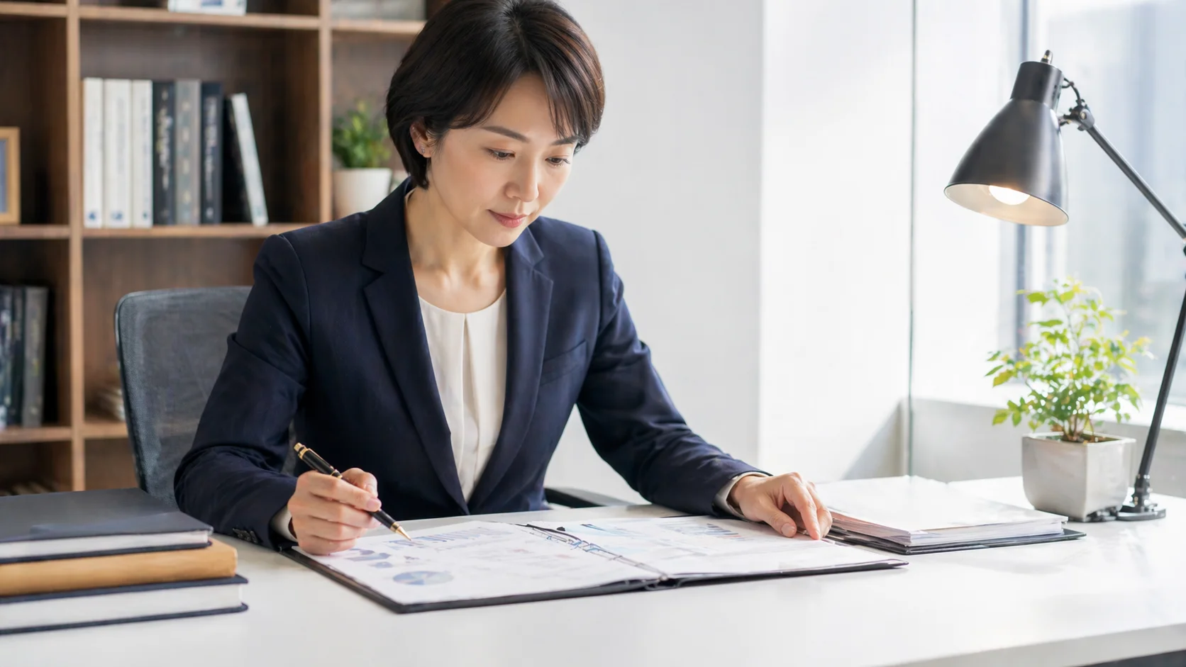 事業承継コンサルティングの基礎知識を説明する専門家のイメージ