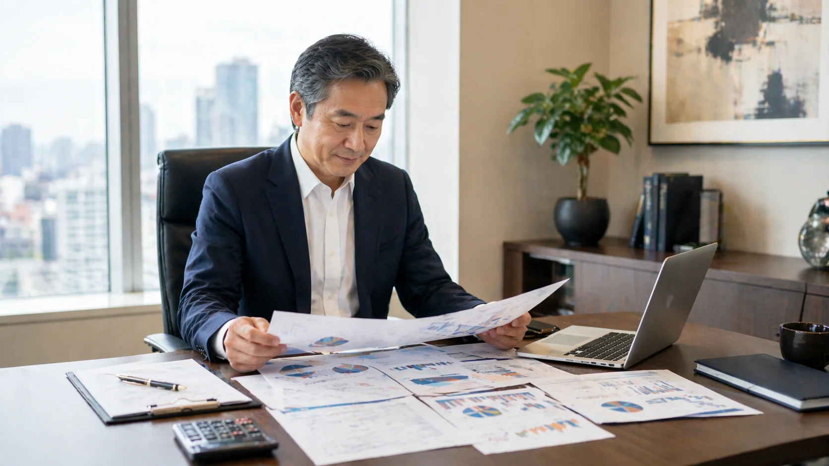 事業承継コンサルティングの支援内容を検討する経営者と専門家のイメージ