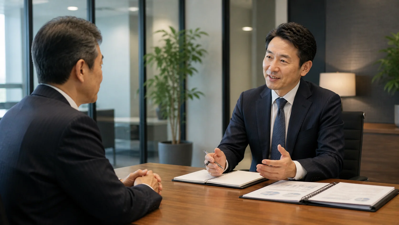 事業承継を成功させるポイントを専門家に相談する経営者