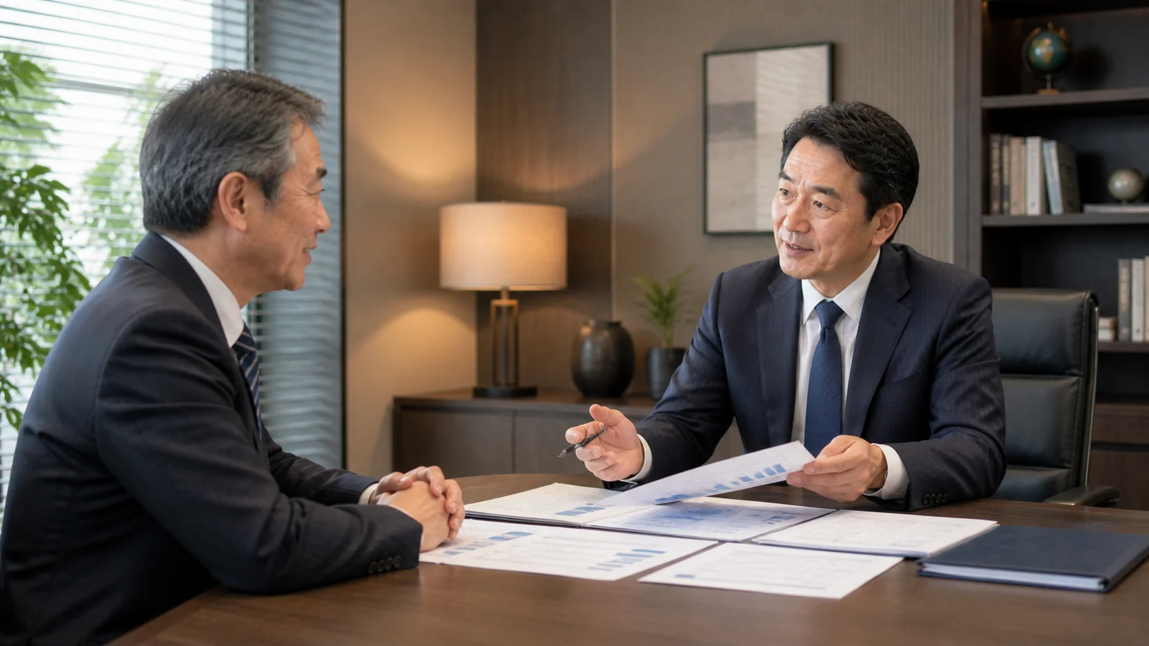 運送会社経営者がM&Aセカンドオピニオンを活用して専門家に相談するイメージ
