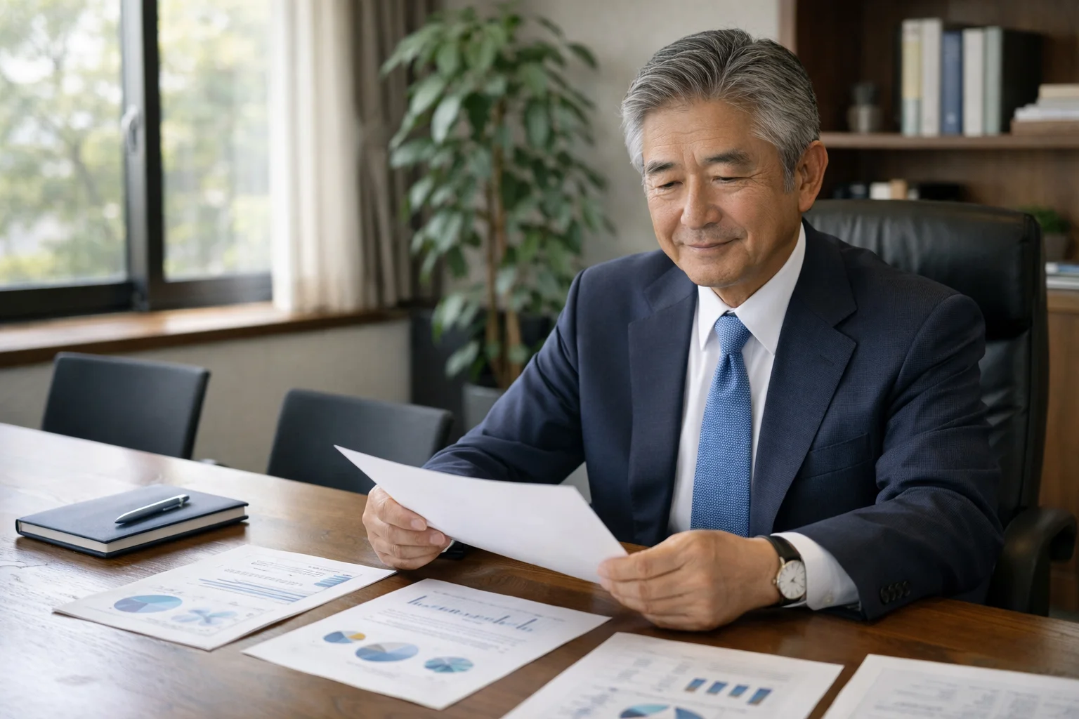M&Aによる事業承継のメリットを検討する経営者
