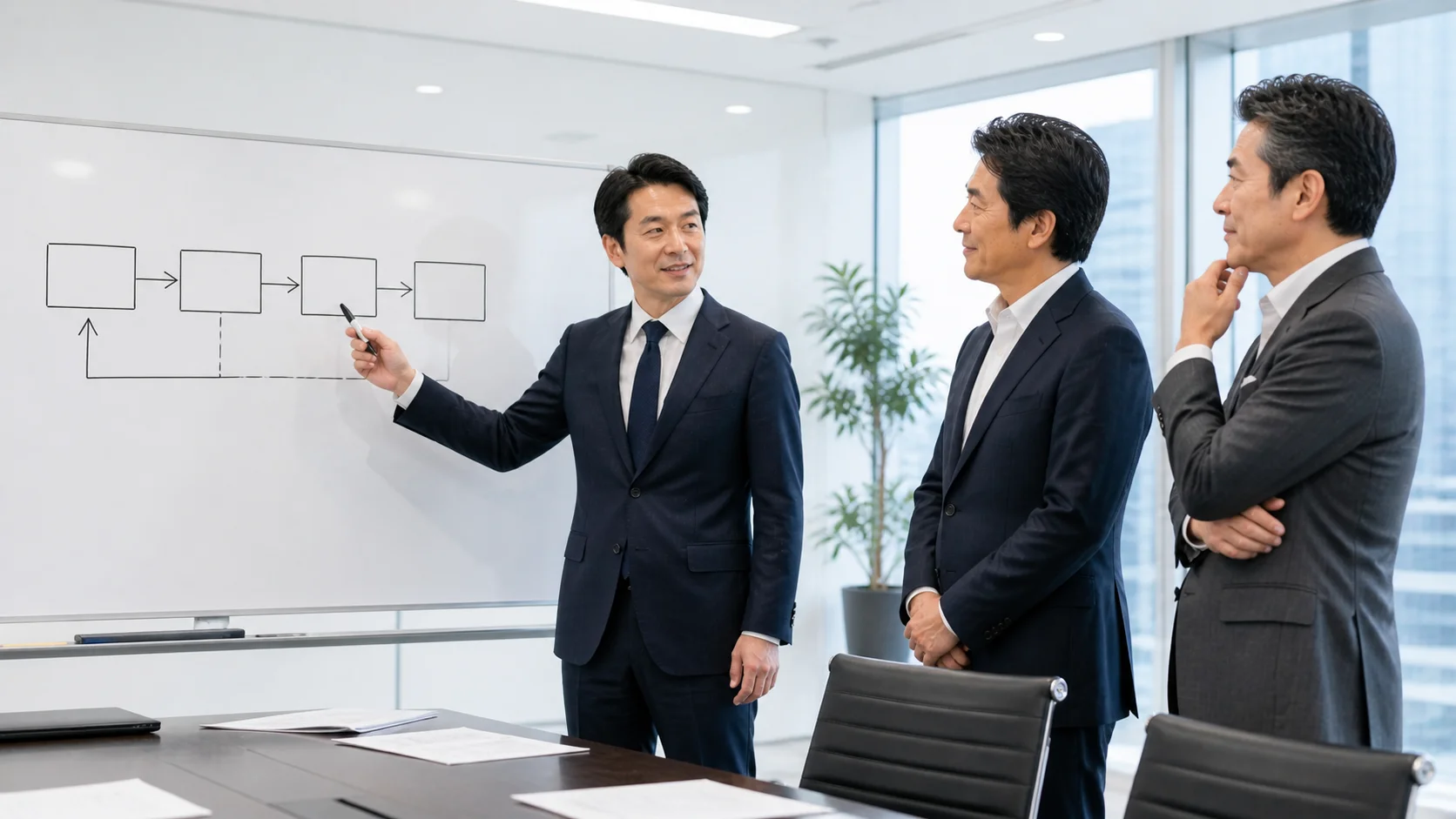 合同会社の売却手続きを弁護士と確認するビジネスシーン