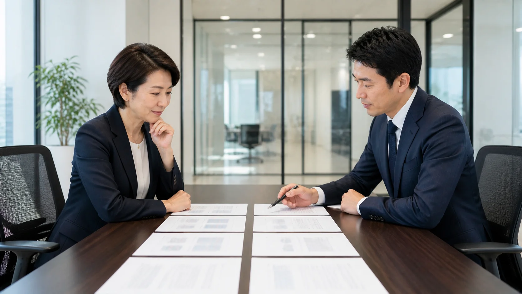 事業譲渡のメリットとデメリットを比較検討する経営者