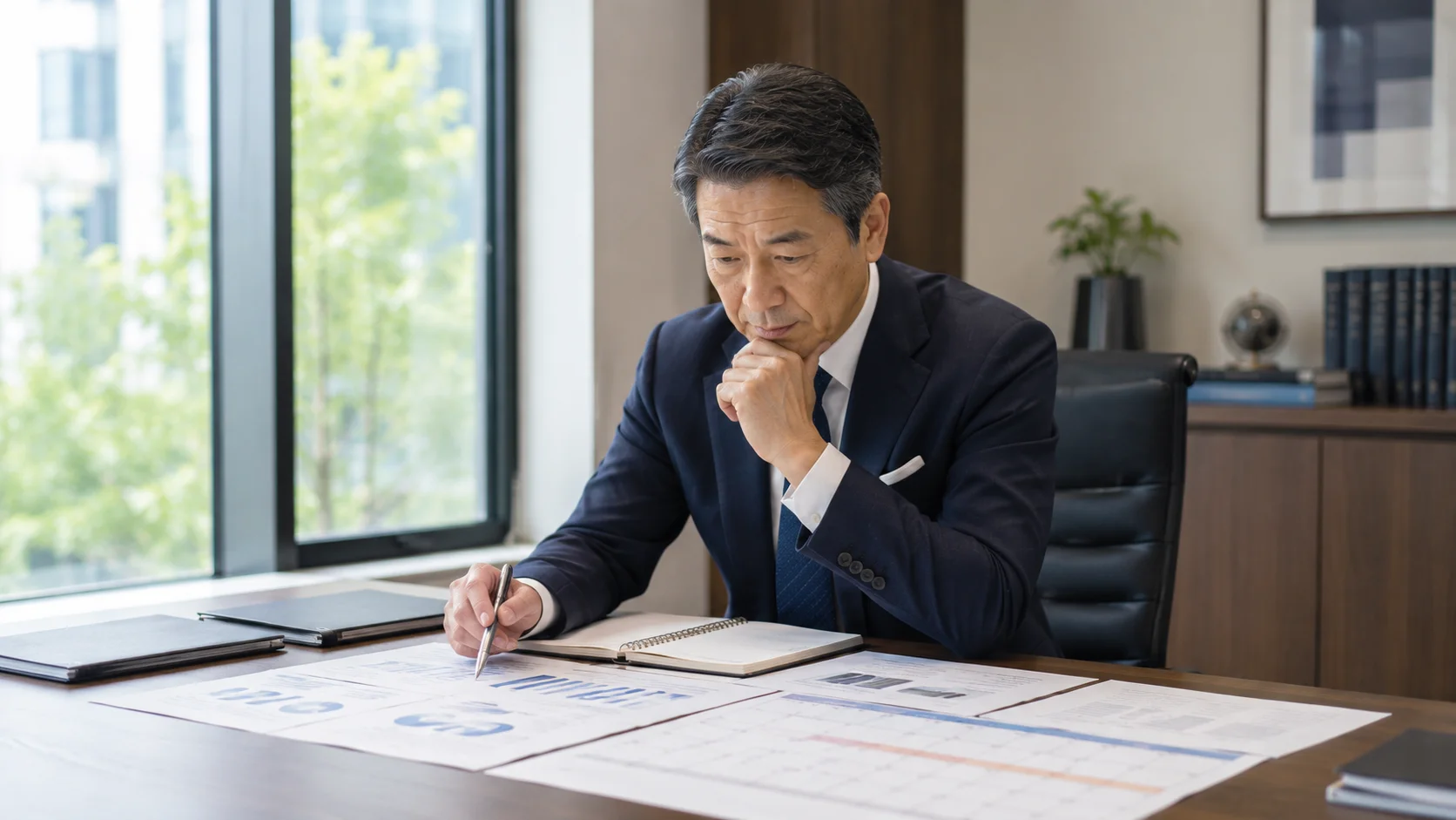 PMIの準備開始タイミングを検討する経営者のビジネスシーン