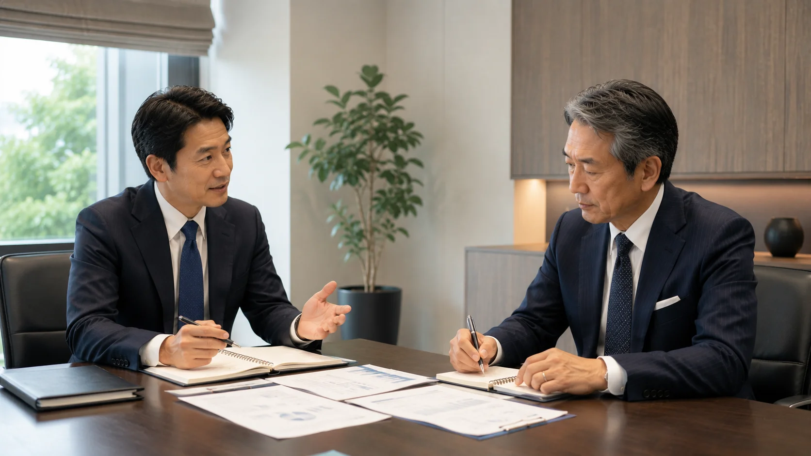 M&A基本合意書の交渉ポイントを専門家と確認する経営者