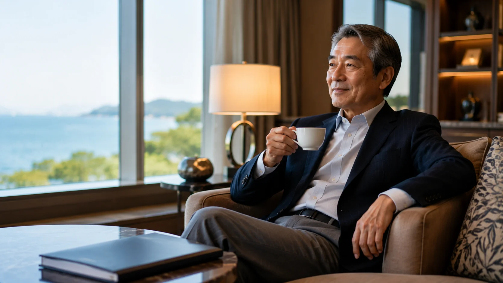会社売却後の手残り資金と将来の資産設計を考える経営者のイメージ