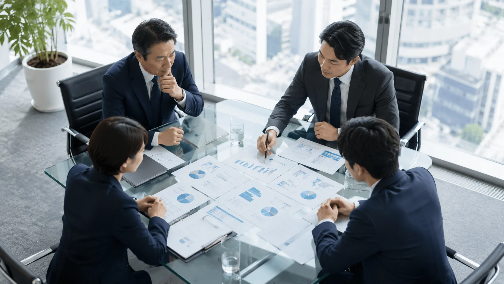 中小企業のM&A市場が拡大する現状を示すビジネスイメージ