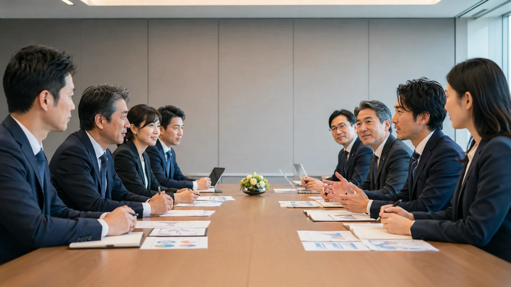 M&A後の企業文化統合リスクを検討する経営者のイメージ