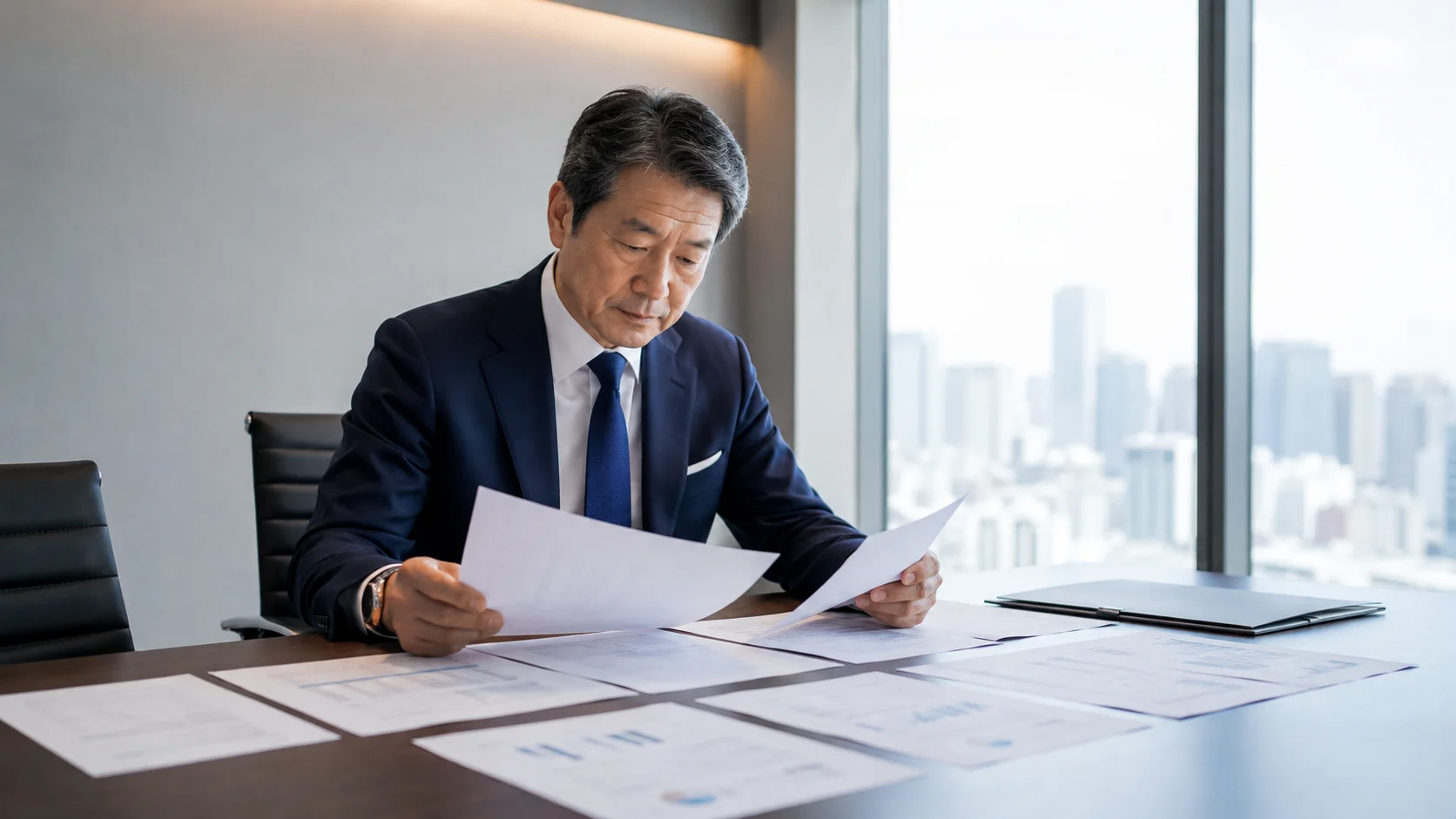 M&Aスキームの落とし穴を専門家と確認している経営者のイメージ