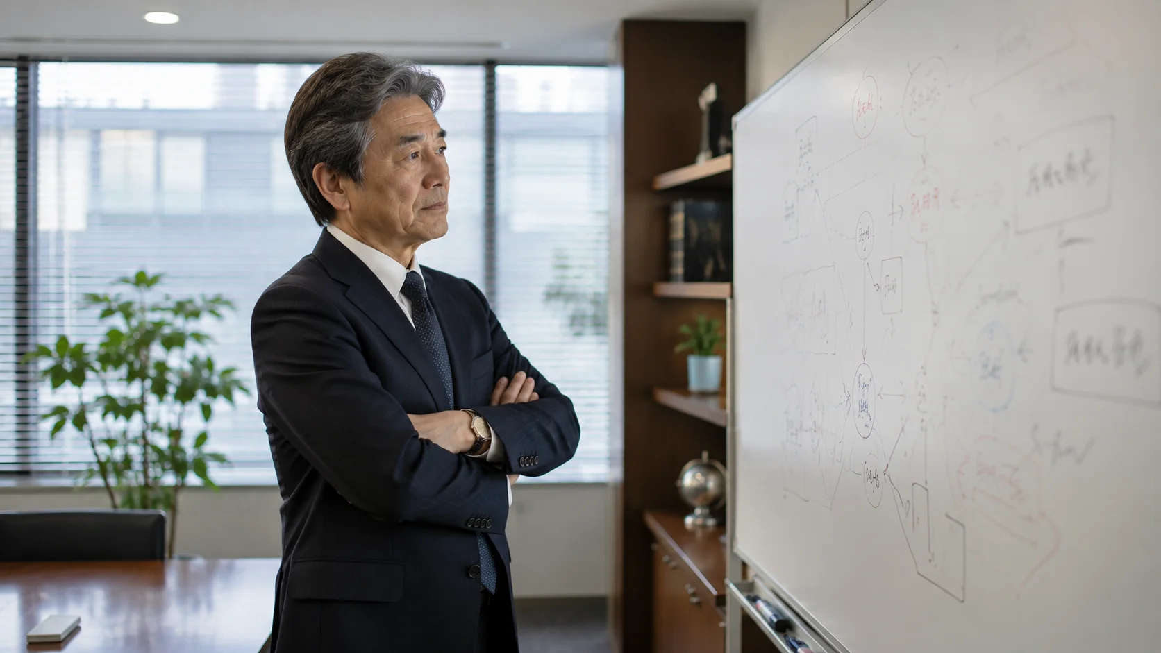 後継者問題で失敗しないための対策を確認している経営者のイメージ