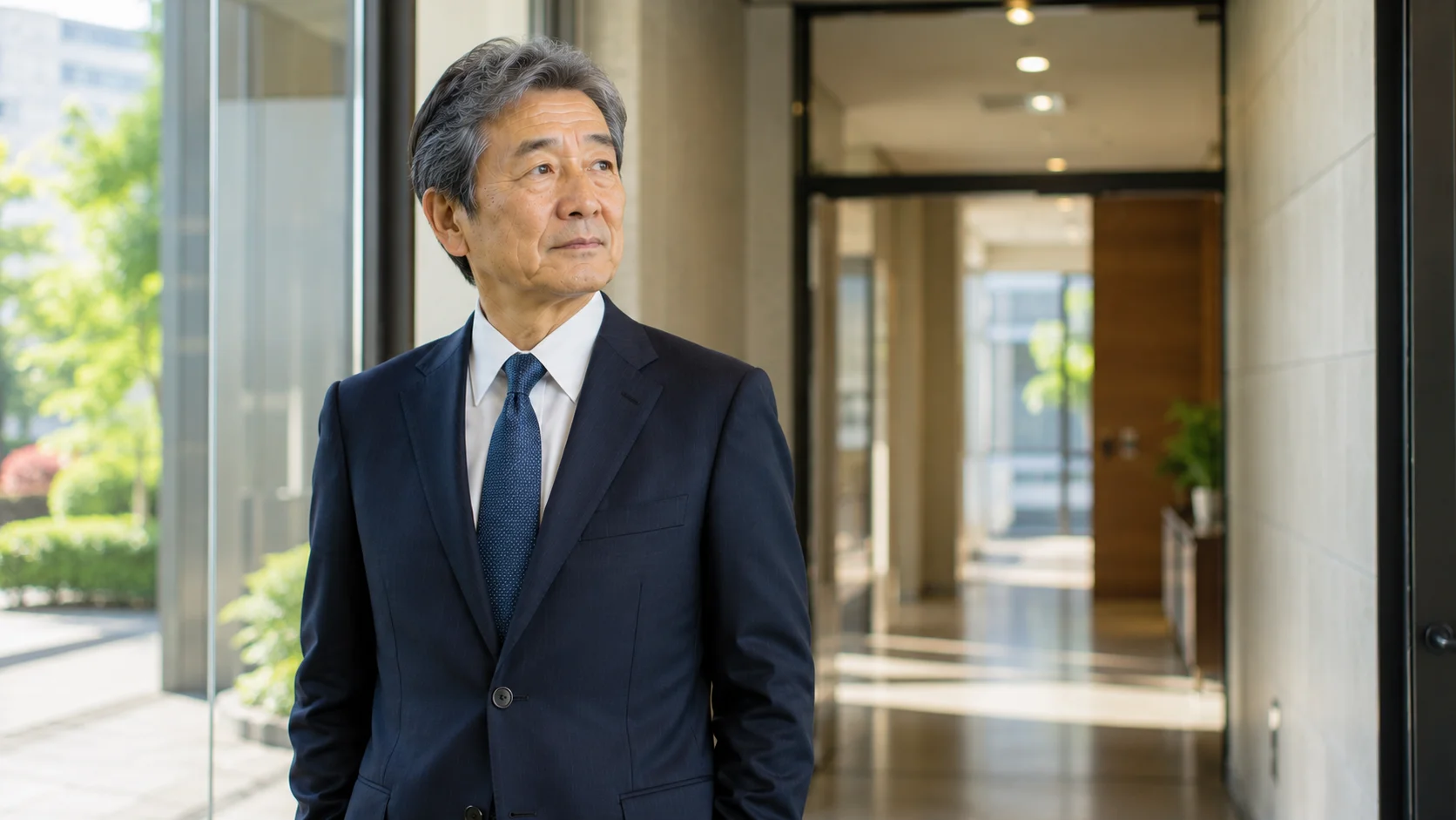 後継者問題の解決に向けて前向きに一歩踏み出す経営者のイメージ