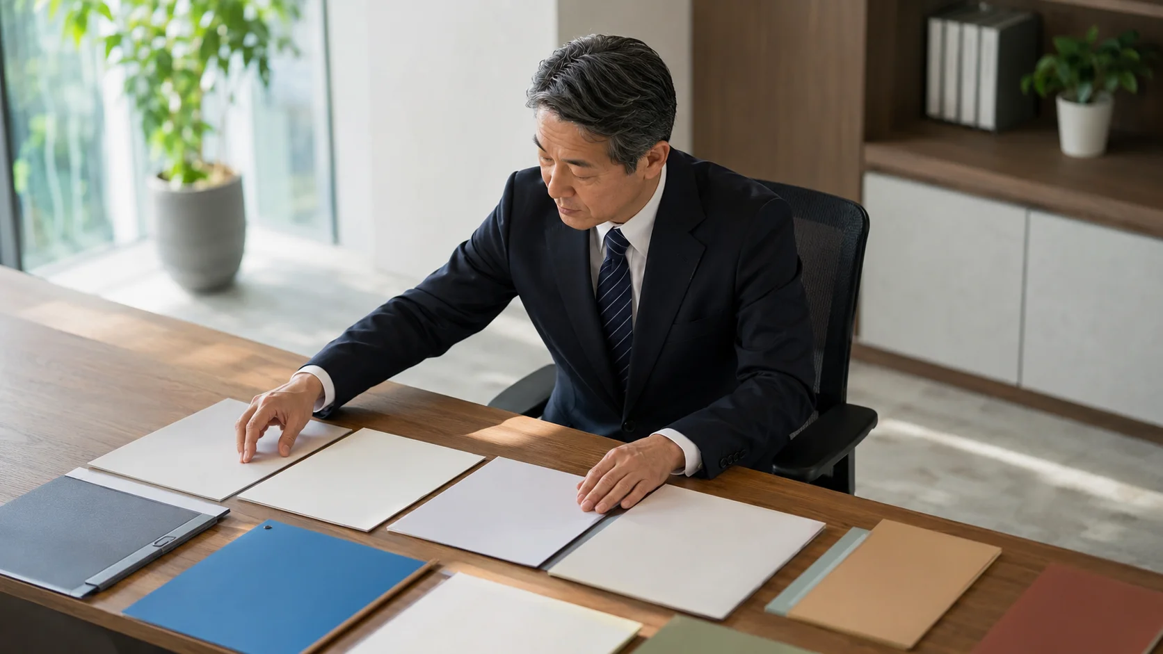 事業承継の相談先を比較検討するビジネスシーン