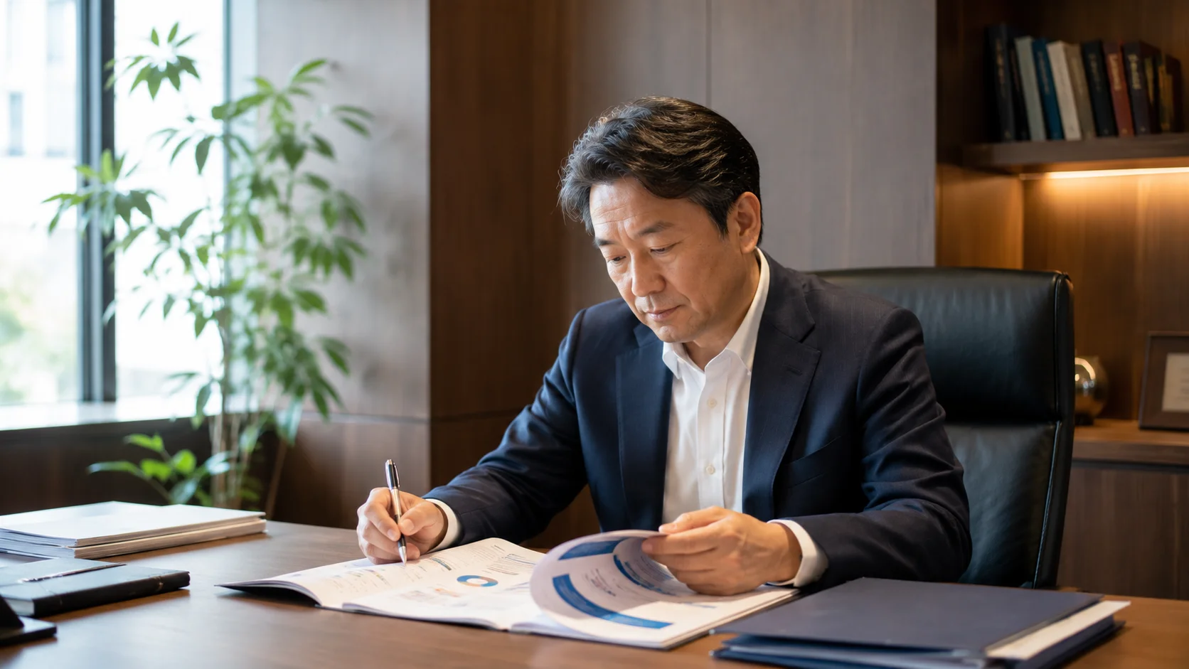 事業承継・M&A補助金の制度説明を受ける中小企業経営者