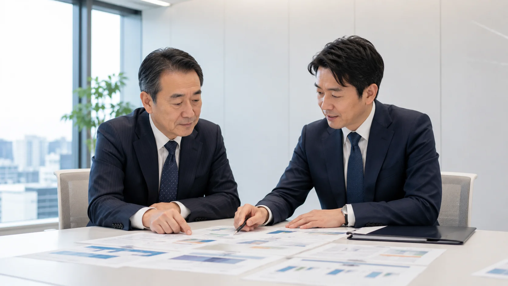 事業承継補助金4つの支援枠を比較検討する経営者と専門家