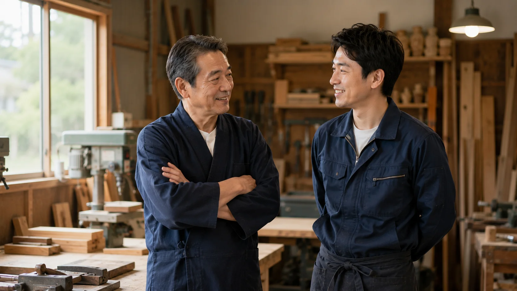 個人事業主の事業承継を親子で考えるシーン