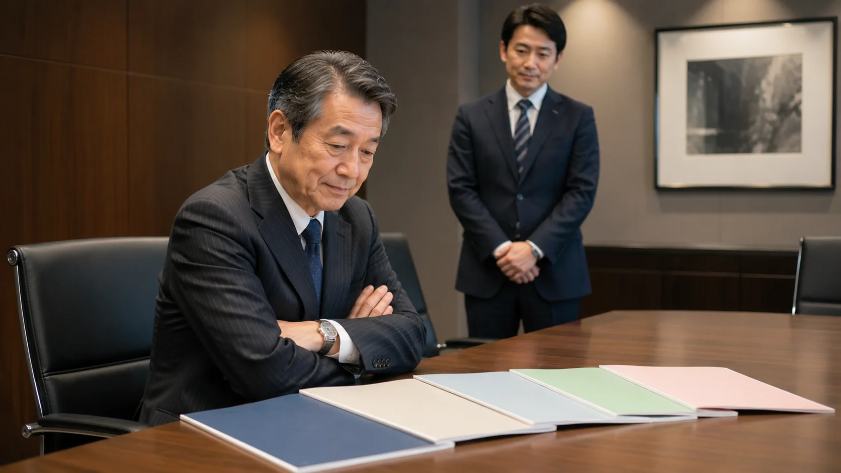 事業承継の複数の選択肢を比較検討している経営者と専門家
