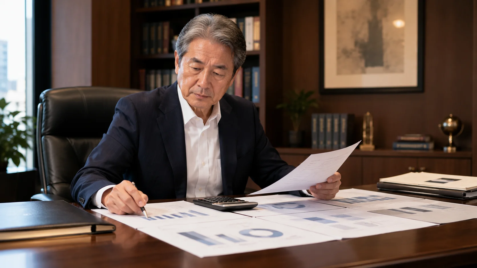 印刷会社の企業価値評価と売却価格相場を確認するシーン