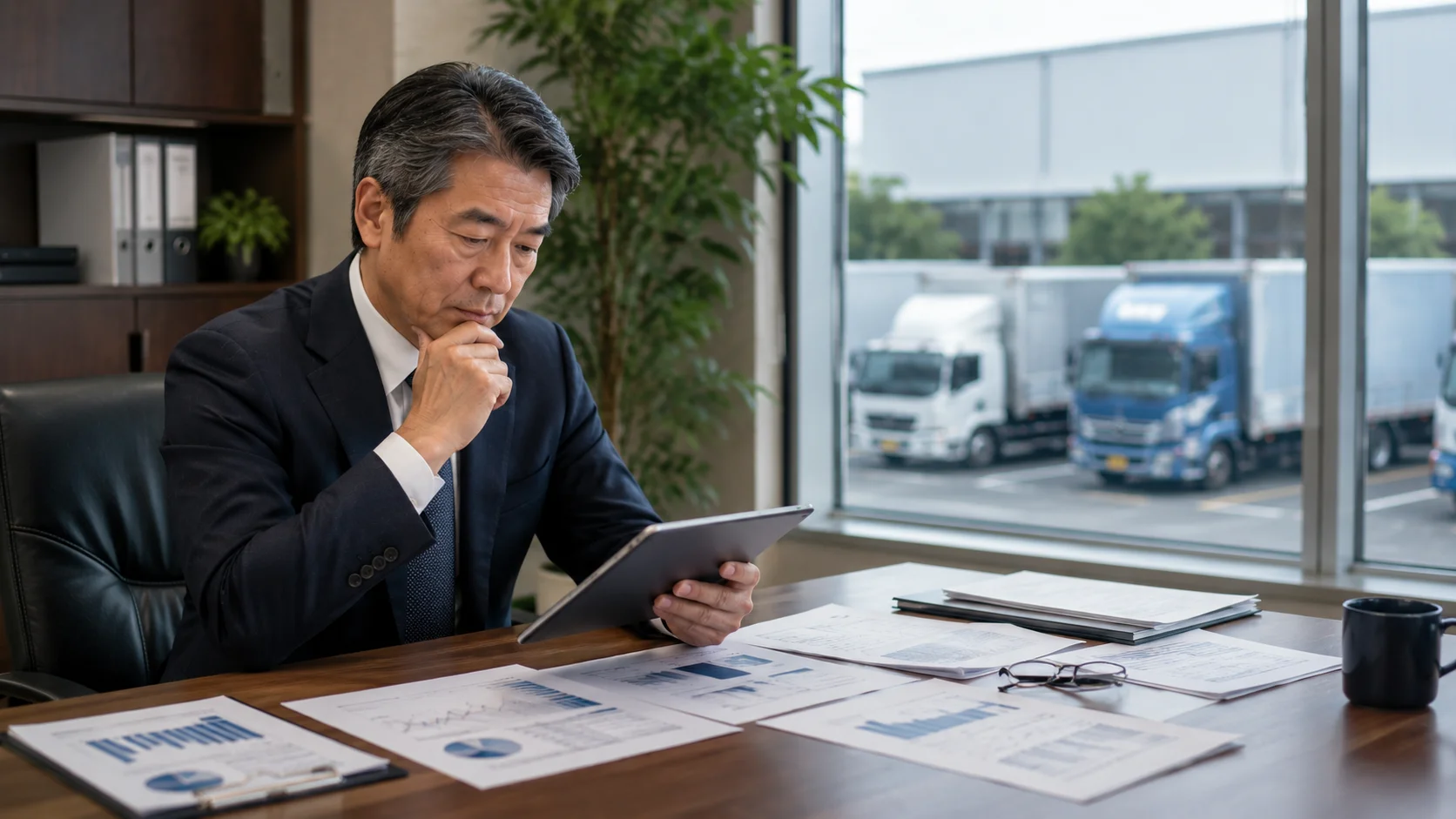 トラックドライバー不足や規制対応を検討している物流会社経営者