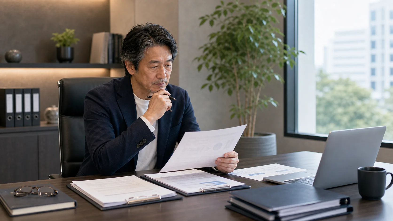 M&A仲介会社の変更・契約解除を検討する経営者のイメージ
