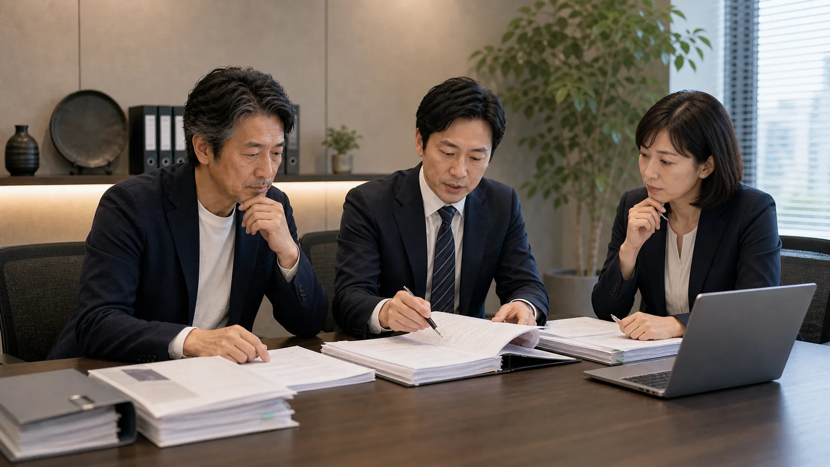 デューデリジェンス後の価格交渉局面を示すビジネスイメージ