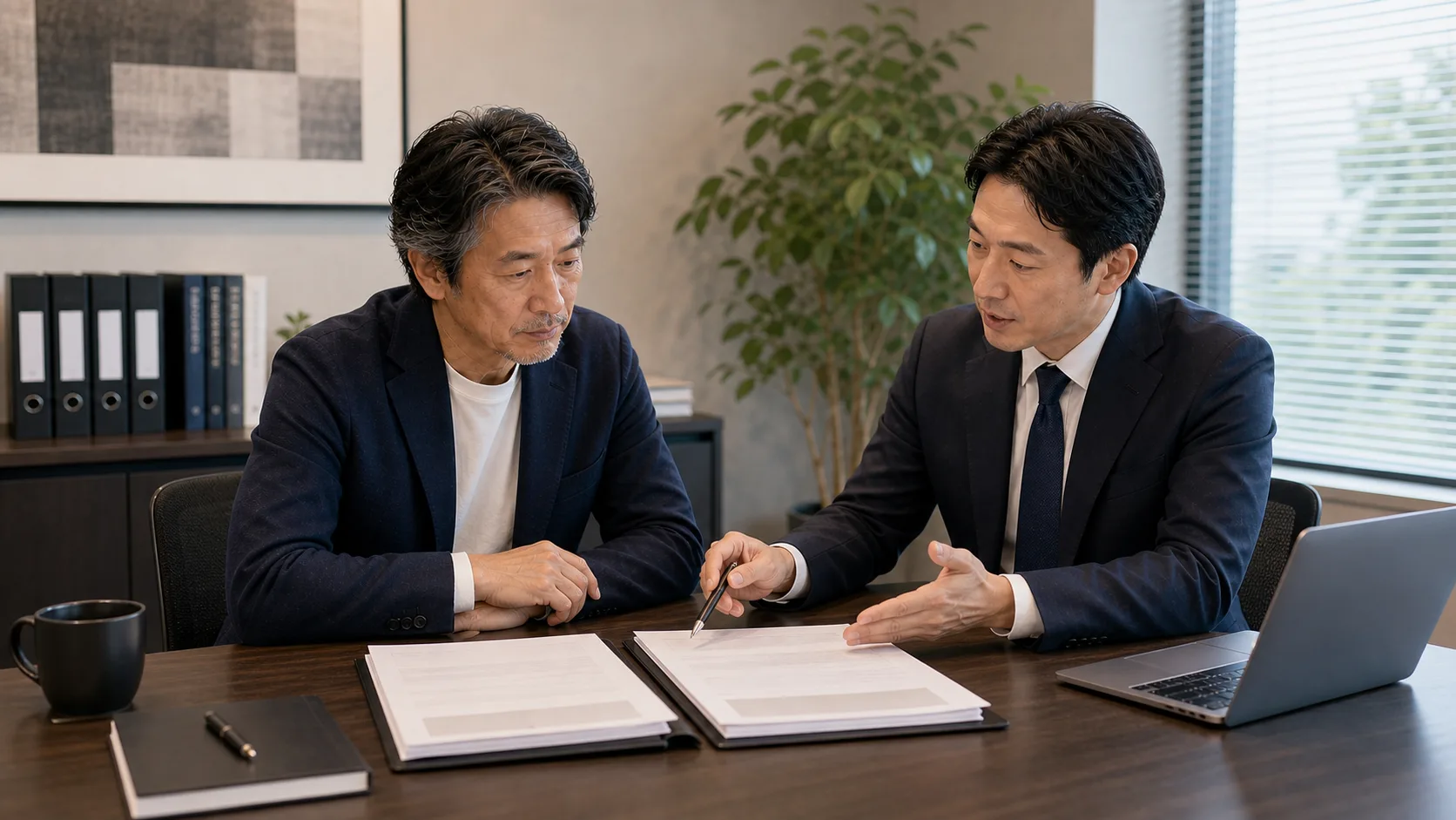 株式譲渡と事業譲渡の違いによる価格交渉の変化を示すビジネスイメージ