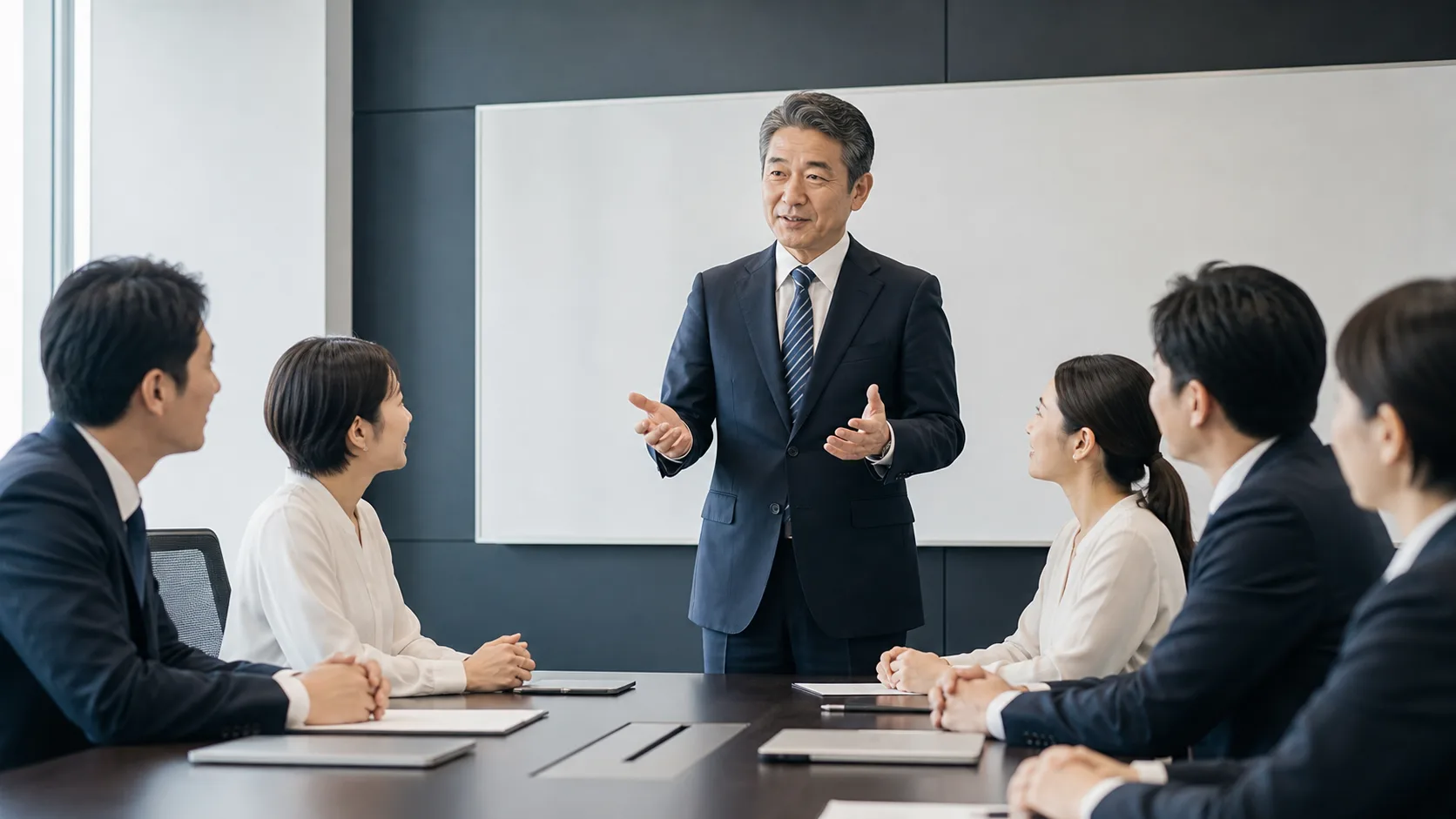 会社売却に関する情報を従業員へ適切なタイミングで説明する経営者