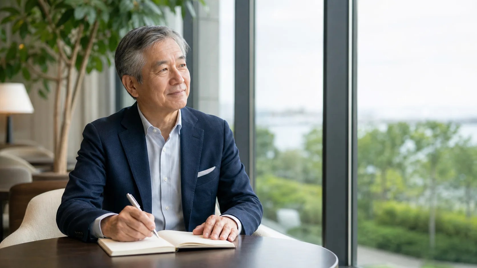 会社売却後の人生設計として新たなビジネス・投資・セカンドライフの選択肢を表すシーン