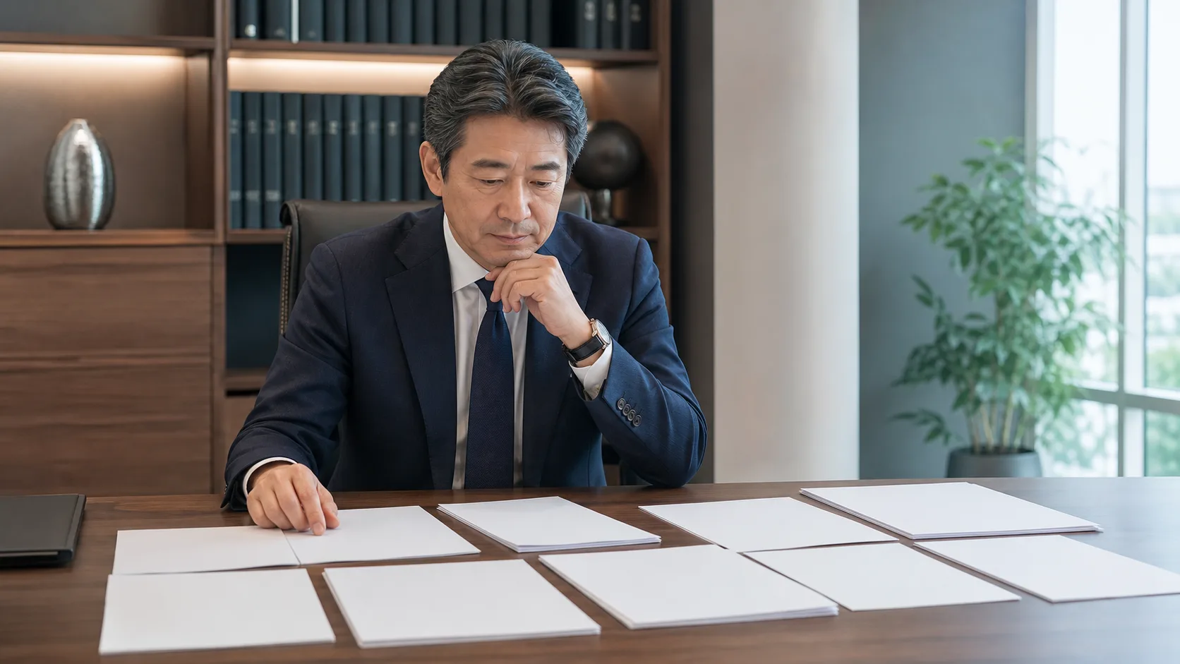 M&Aの相談料・着手金・月額報酬・成功報酬など手数料体系全体を検討するシーン