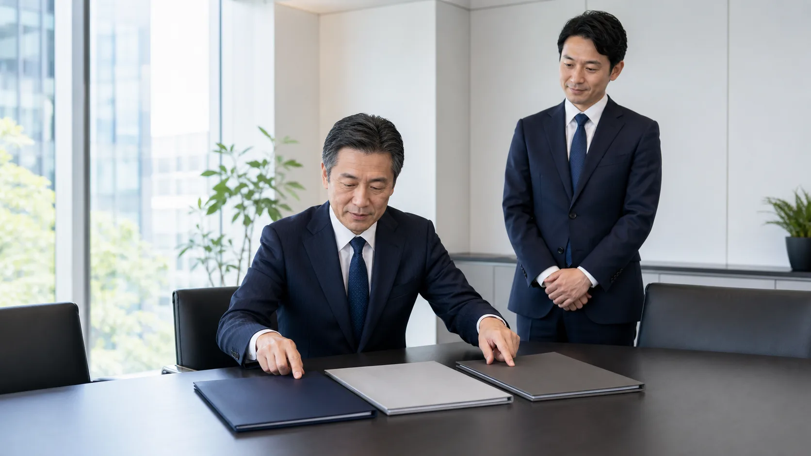 大手・中小・特化型のM&A仲介会社タイプを比較検討するイメージ