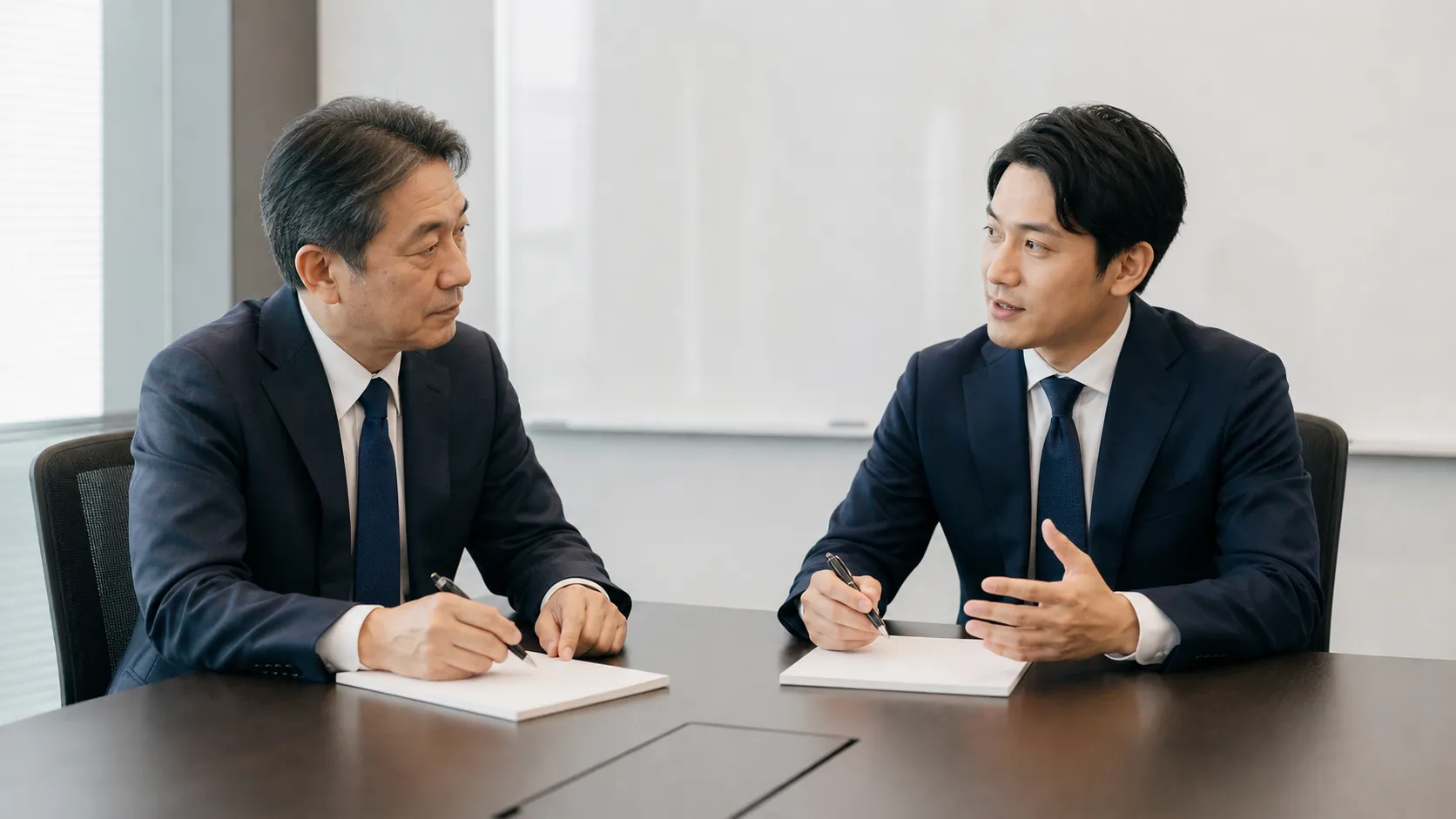 情報漏洩発生後の対応方針を検討する打ち合わせ