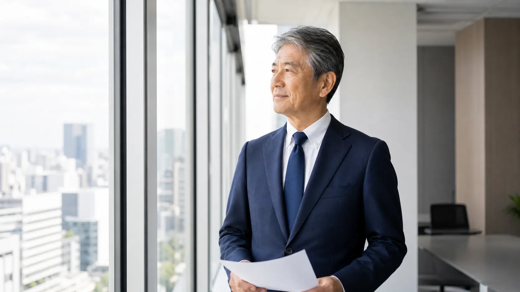 会社売却のベストタイミングを見極める経営者のイメージ