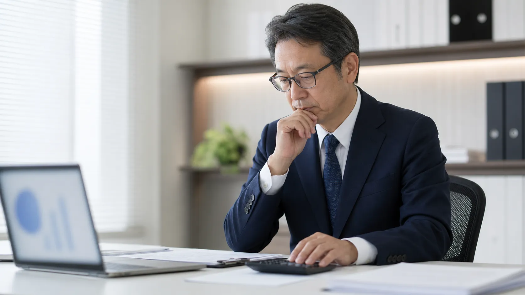 カーブアウトの企業価値評価と財務諸表を検討するイメージ